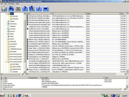 Stellar Phoenix Outlook Pst Repair Screenshot